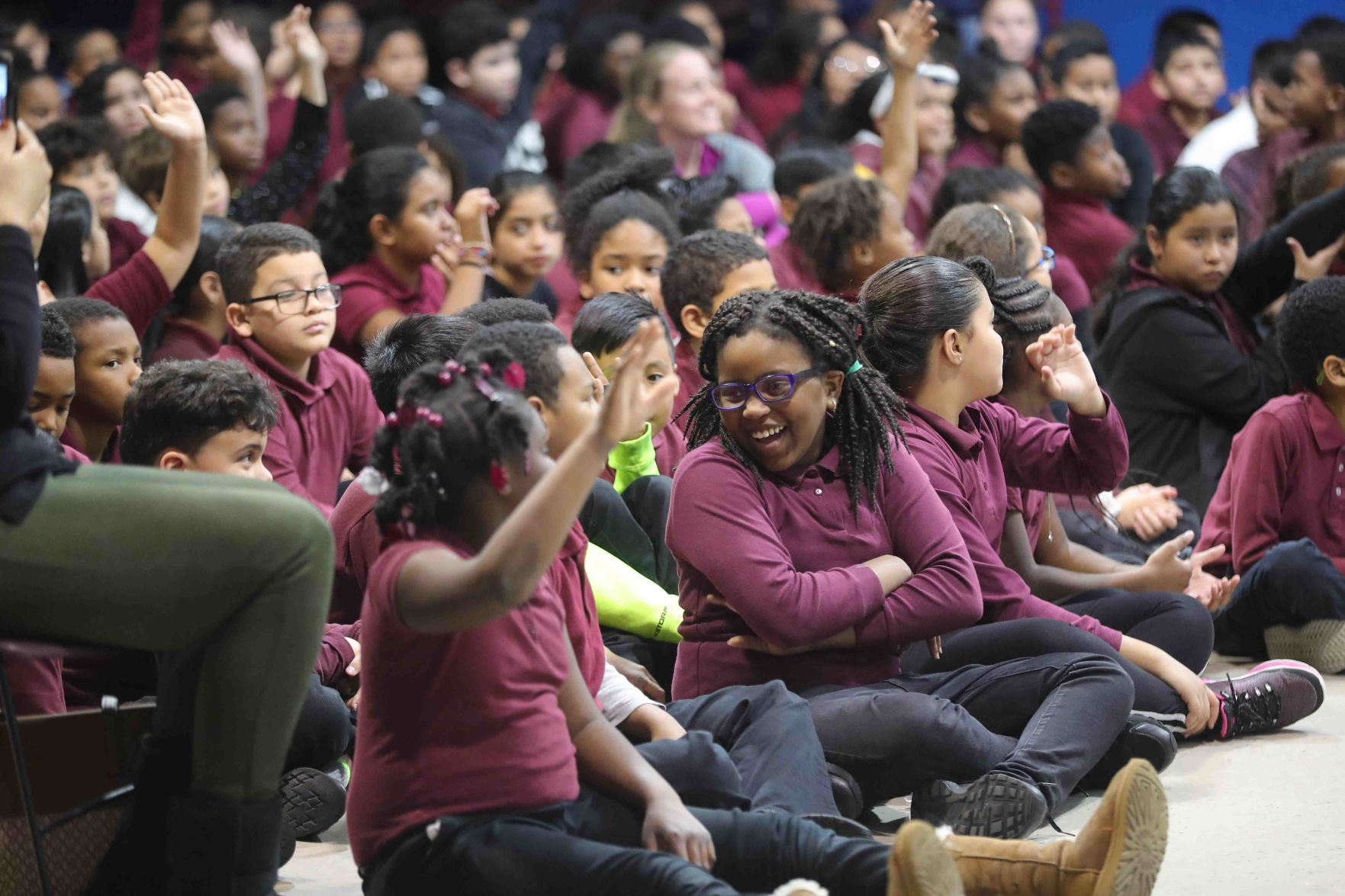 Meteorologist Joe Martucci at South Main School